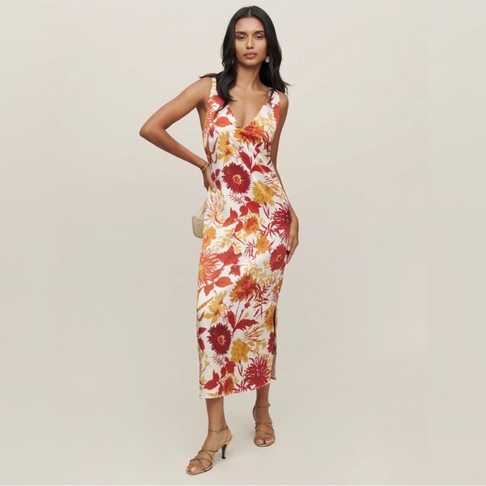 Reformation Lian Silk Dress